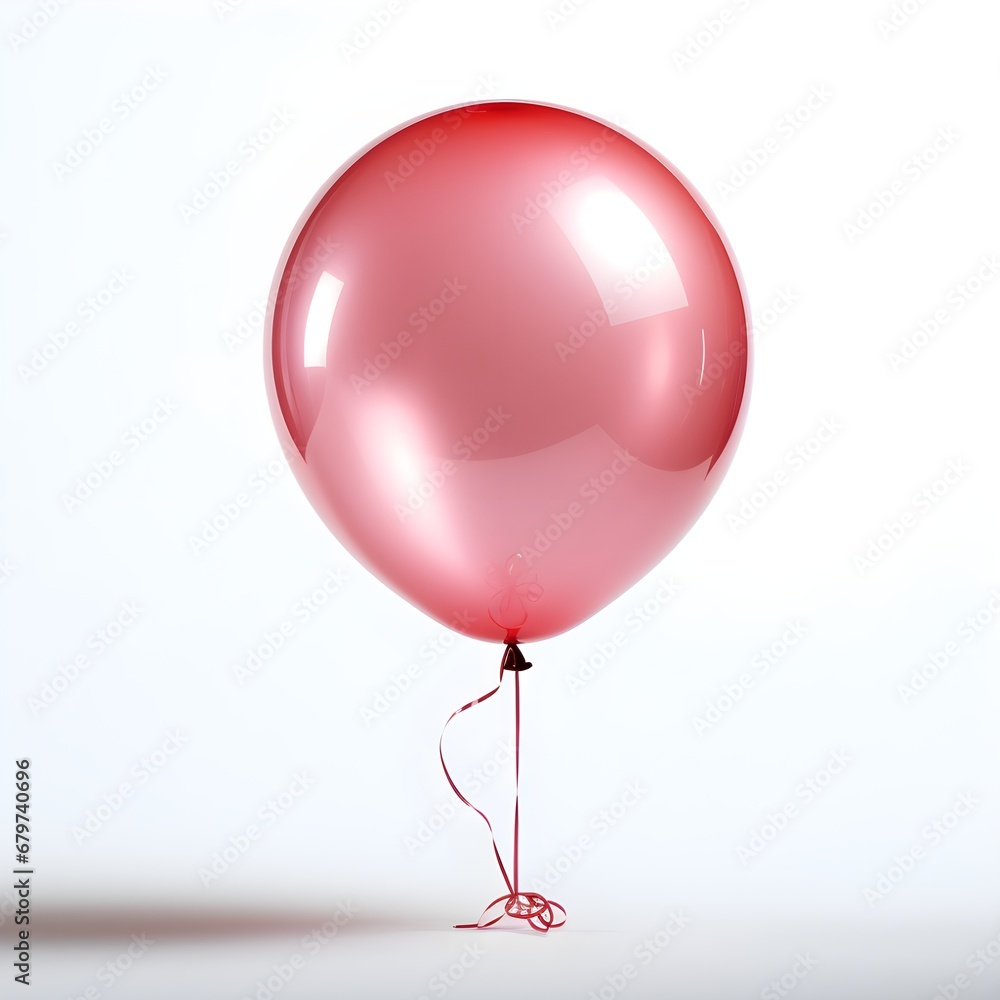 pink balloon isolated on white background with shadow. Blow up pink balloon isolated. Party ballon for festivities pink balloon isolated on white background with shadow. Blow up pink balloon isolated. Party ballon for festivities