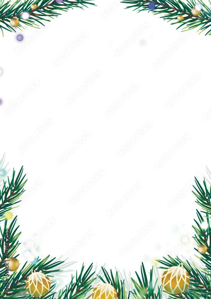 Fototapeta premium christmas frame