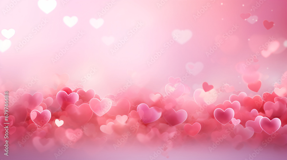 pink background with lots of heart