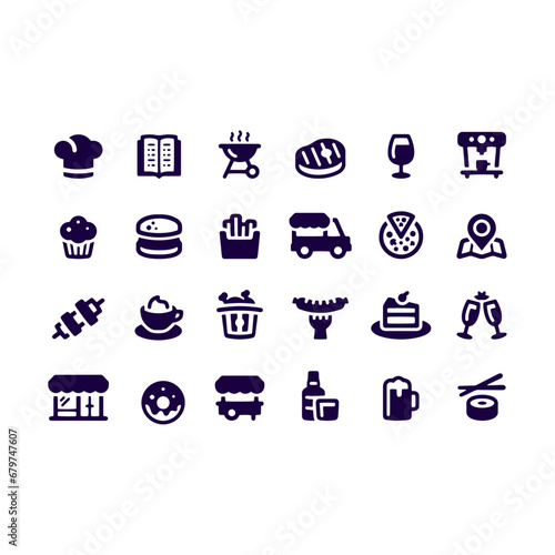Restaurant Icons vector design