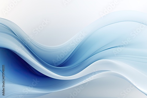 Soft blue waves flowing in a smooth gradient.