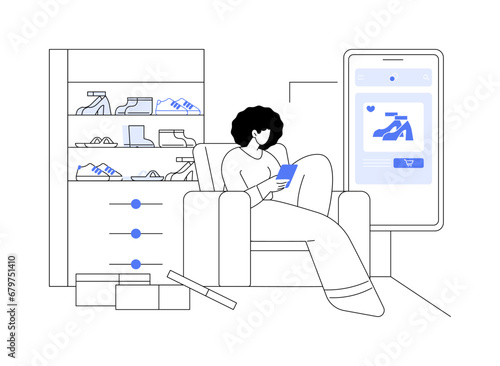 Consumerism abstract concept vector illustration.