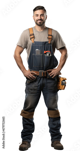 Wallpaper Mural Home handyman, Isolated on a transparent background. Torontodigital.ca