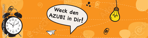 AZUBI gesucht, Anzeige Poster, Azubi suche, Jobangebot