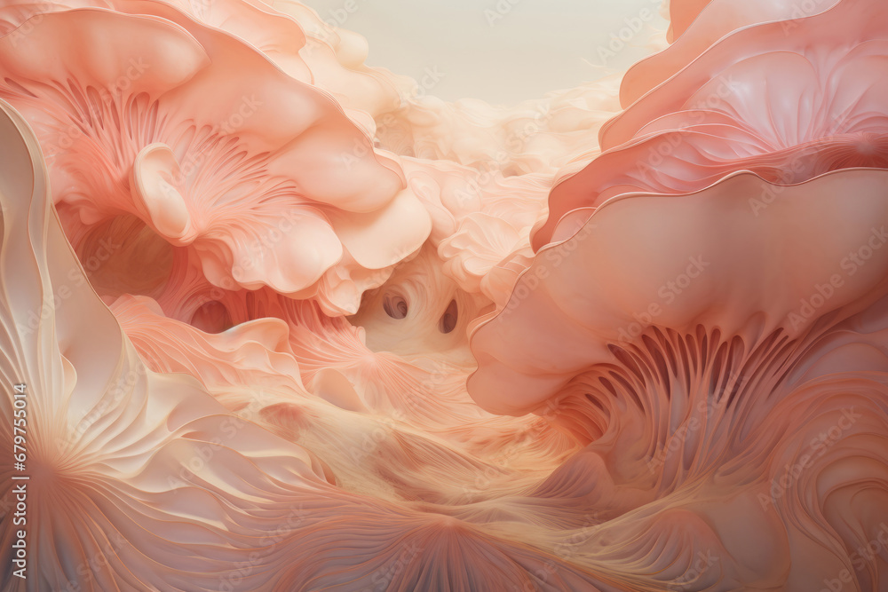 Generative ai pink pastel tone surreal background Generative ai pink pastel tone surreal background