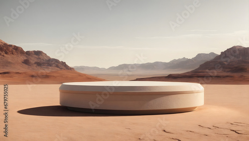 How to display your product on a desert landscape with a rocky mountain on Mars: 3D rendering tutorial