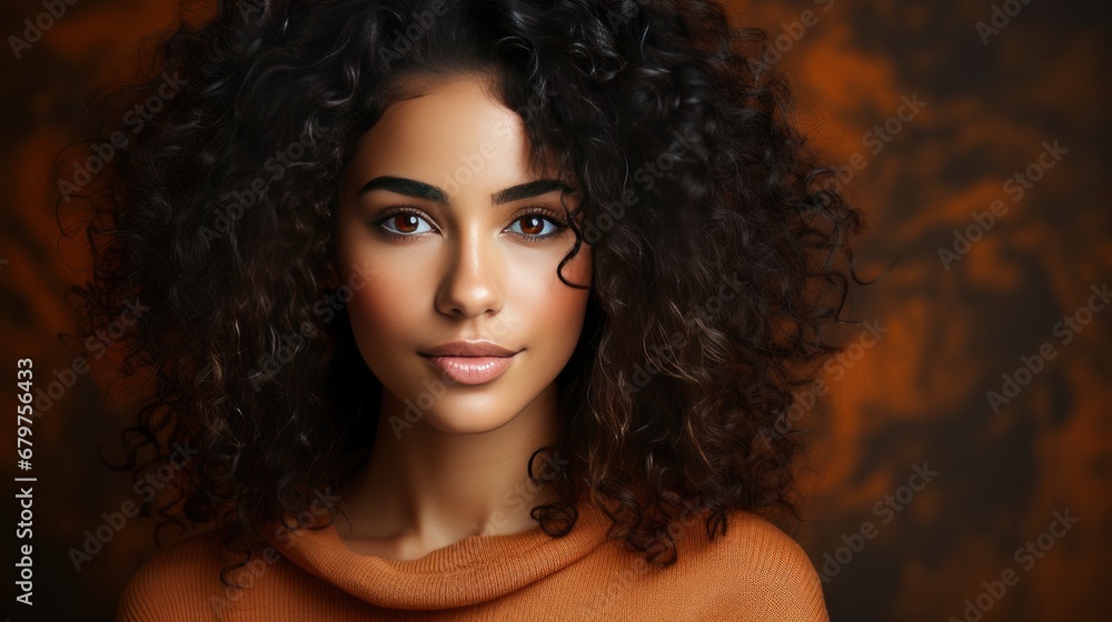 Fototapeta premium Beautiful Girl Perfect Clean Skin Natural, HD, Background Wallpaper, Desktop Wallpaper