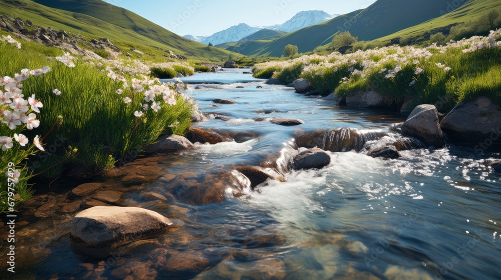 Beautiful Spring Summer Natural Panoramic, HD, Background Wallpaper ...