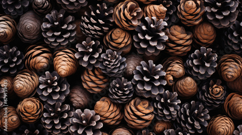 Pine cones background. Pine cones texture. Pine cones background.