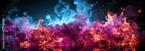 Colorful fire background