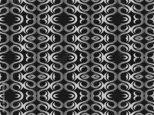 Unique black metal texture steel background. Perforated metal sheet.