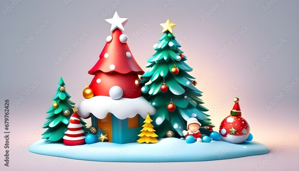 christmas tree with balls christmas tree with balls