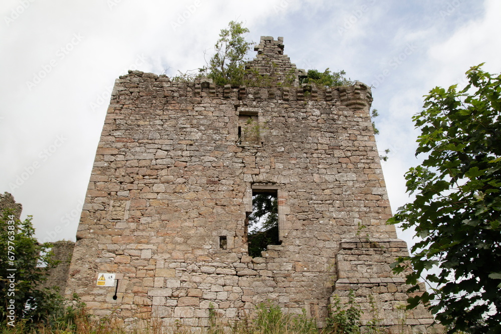 Fototapeta premium Old Dalquharron Castle, Dailly Scotland