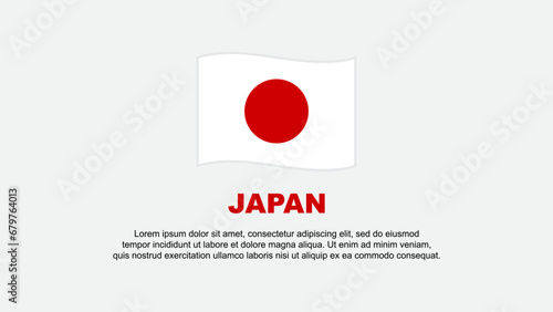 Japan Flag Abstract Background Design Template. Japan Independence Day Banner Social Media Vector Illustration. Japan Background