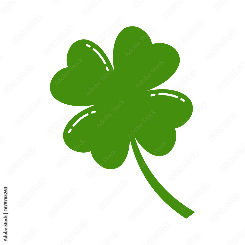 Four leaf clover vector illustration. Four leaf clover vector illustration.