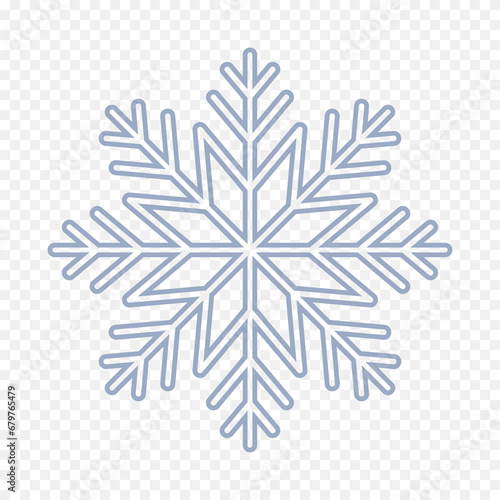 Winter snowflake design. Vector illustration.