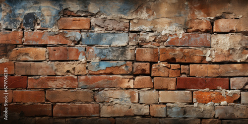 weathered brick wall background 