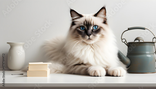 Isolate Ragdoll Cat