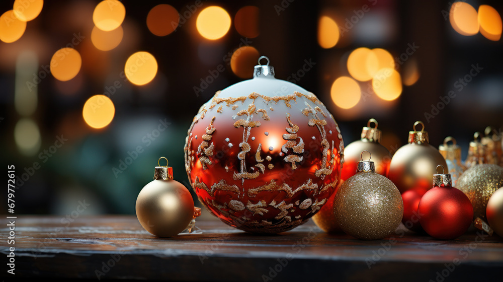 Festive Splendor: Christmas Tree and Decorations. Generative AI Festive Splendor: Christmas Tree and Decorations. Generative AI
