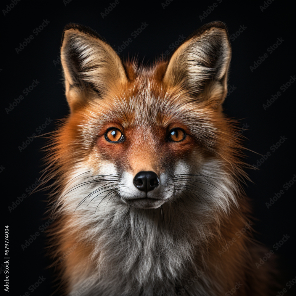 red fox portrait red fox portrait