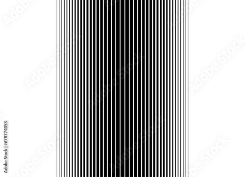 Vector pattern of black parallel lines with a smooth transition on a white background. Black and white vector pattern in retro style.
