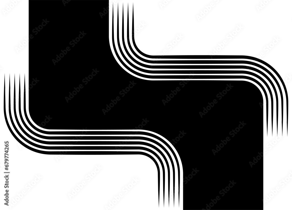 Vector pattern of parallel lines in retro style with a transition from black to white. Monochrome vector background. Vector pattern of parallel lines in retro style with a transition from black to white. Monochrome vector background.