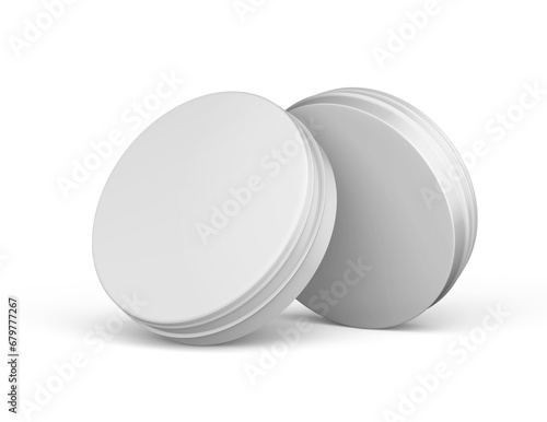 Candy Round Tin Container 3D Rendering