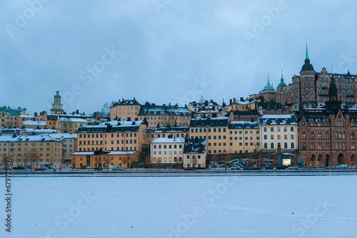 View of buildings in city against sky