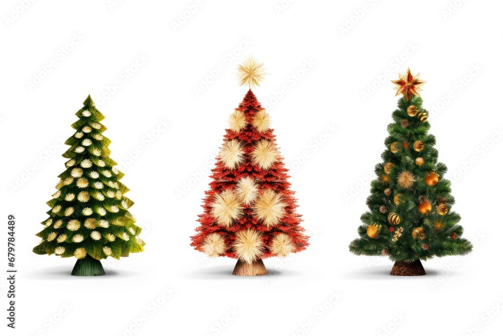 Christmas trees isolated on diferent backgrounds and different textures. Christmas trees isolated on diferent backgrounds and different textures.