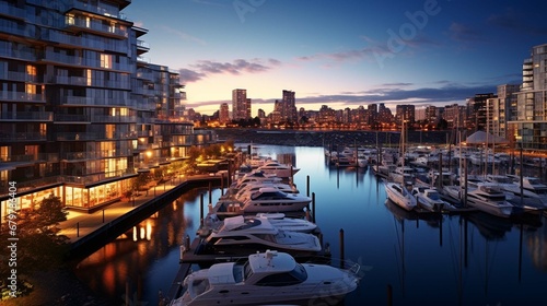 
Granville marina and high rise photography