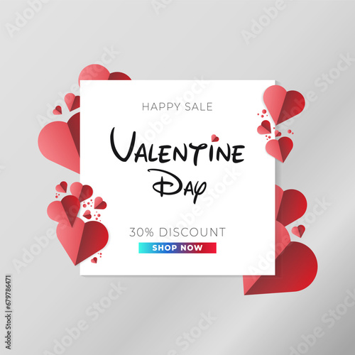 Vector valentines day sale card