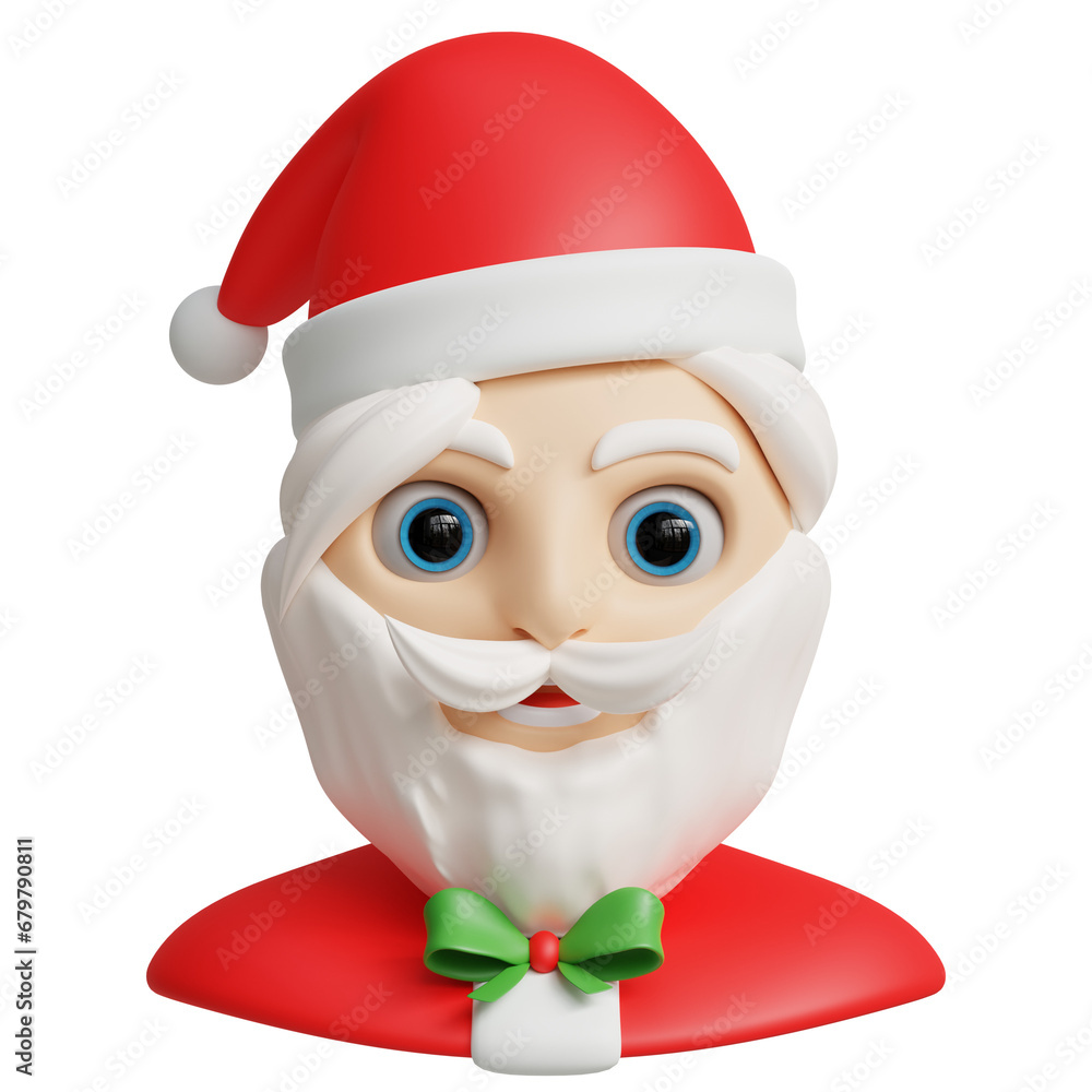 3d rendering Santa Claus 3d rendering Santa Claus