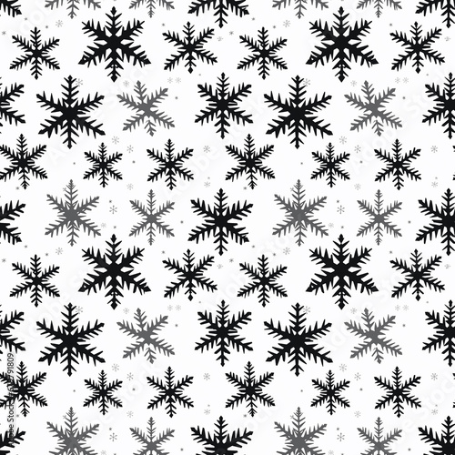 seamless pattern with snowflakes