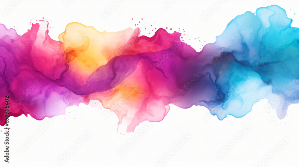 rainbow abstract art spray paint splatter design concept on a plain white background, wallpaper, illustration rainbow abstract art spray paint splatter design concept on a plain white background, wallpaper, illustration
