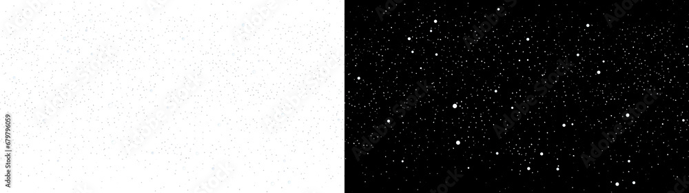 Falling Snowflakes Isolated on Transparent Background. Falling Snow Background And Blurred Effect PNG. Christmas And Winter Transparent Background PNG - obrazy, fototapety, plakaty 