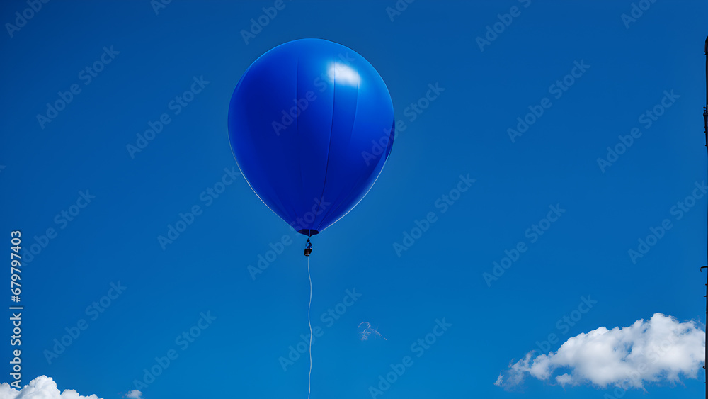 Obraz premium blue balloons with a blue Monday theme