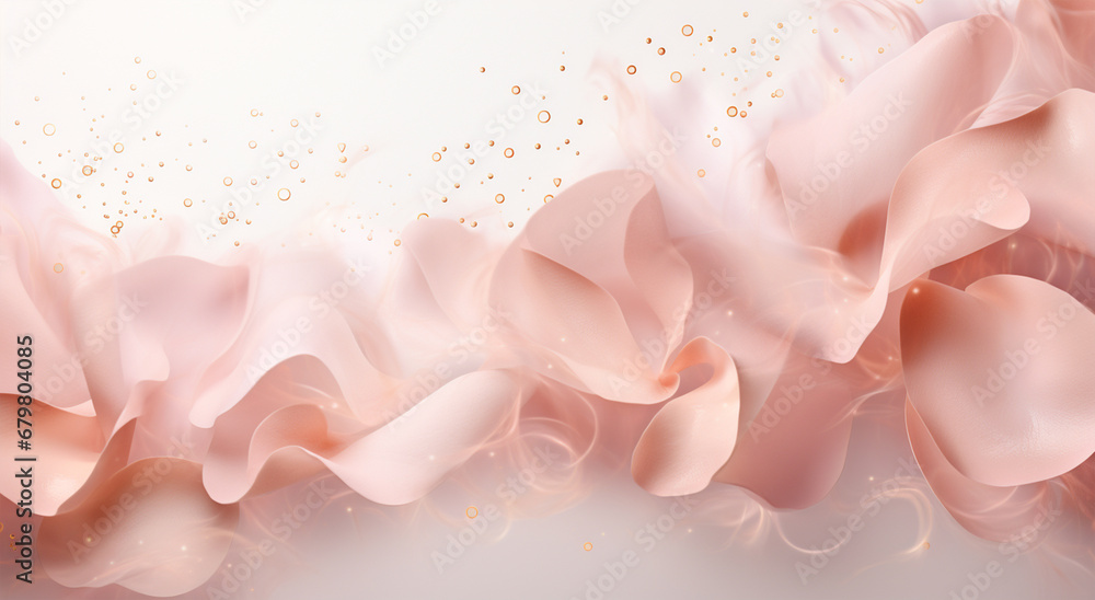 Whimsical Blush: Light Pink Pastel Hue Bokeh Confetti Banner. Dreamy Backdrop. Whimsical Blush: Light Pink Pastel Hue Bokeh Confetti Banner. Dreamy Backdrop.