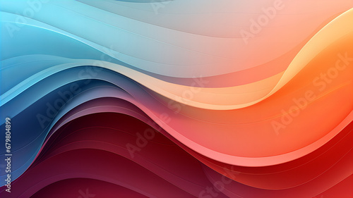 A colorful waves of different colors photo