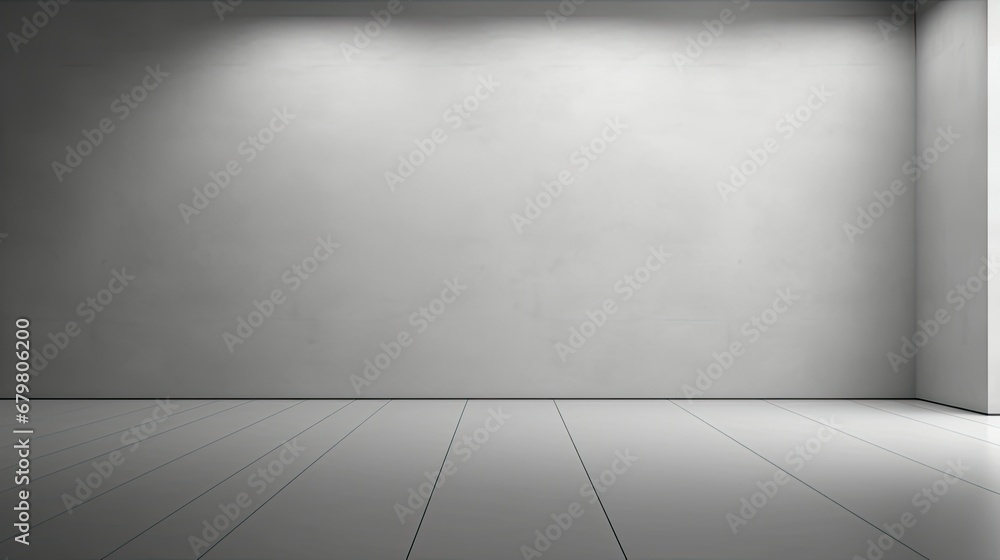 Beautiful versatile backdrop for product design and presentation with a gray wall and wooden floor. Beautiful versatile backdrop for product design and presentation with a gray wall and wooden floor.