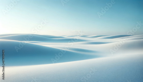 Snowy landscape background. Generative ai.