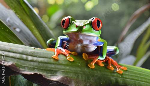 Red eyed tree frog.
