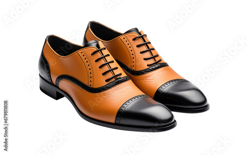 stylish Derby Shoes on transparent background.
