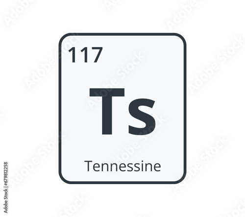 Tennessine Chemical Symbol. 