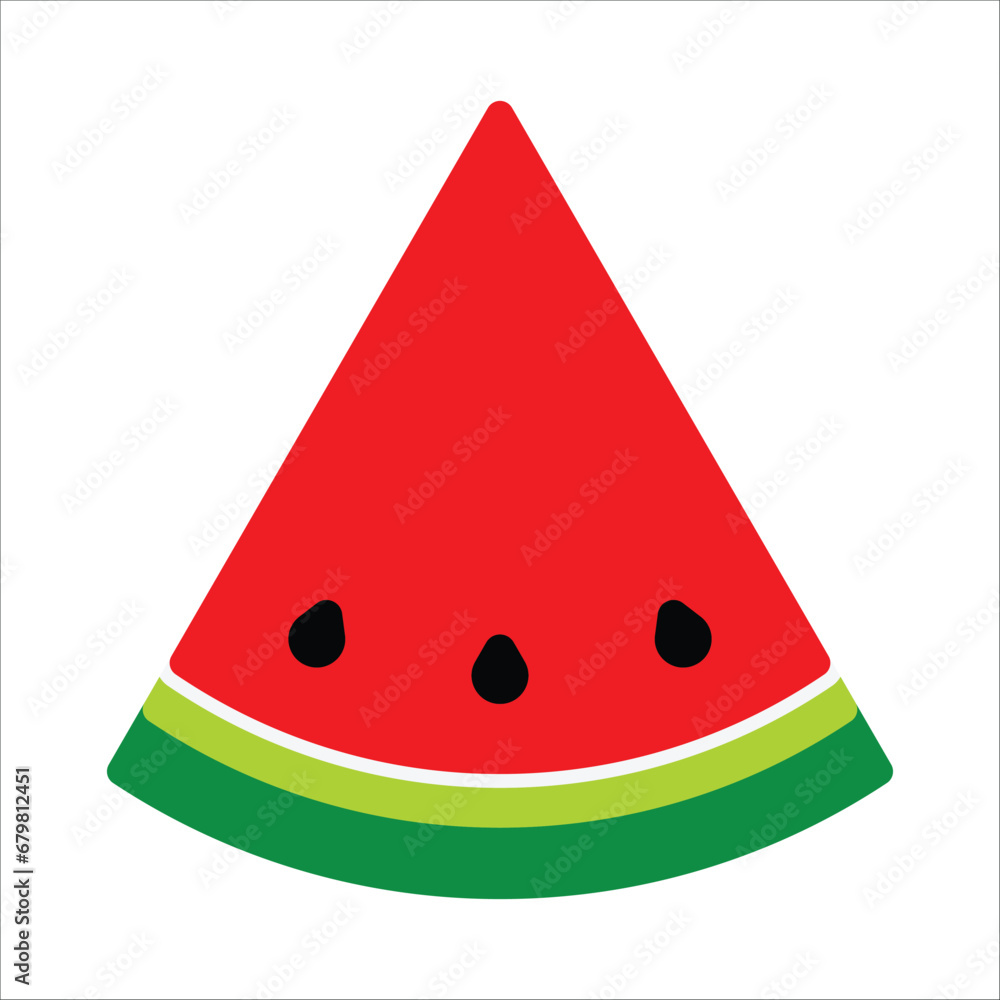 watermelon icon vector design template watermelon icon vector design template