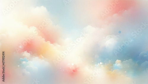 Abstract colorful background with clouds