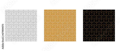 Luxury seamless pattern and ornament set