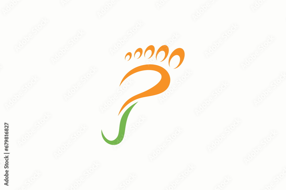 Foot logo design health illustration woman pedicure salon and clinic premium vector Foot logo design health illustration woman pedicure salon and clinic premium vector