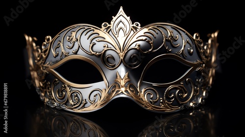 a mask with gold trim © Zacon