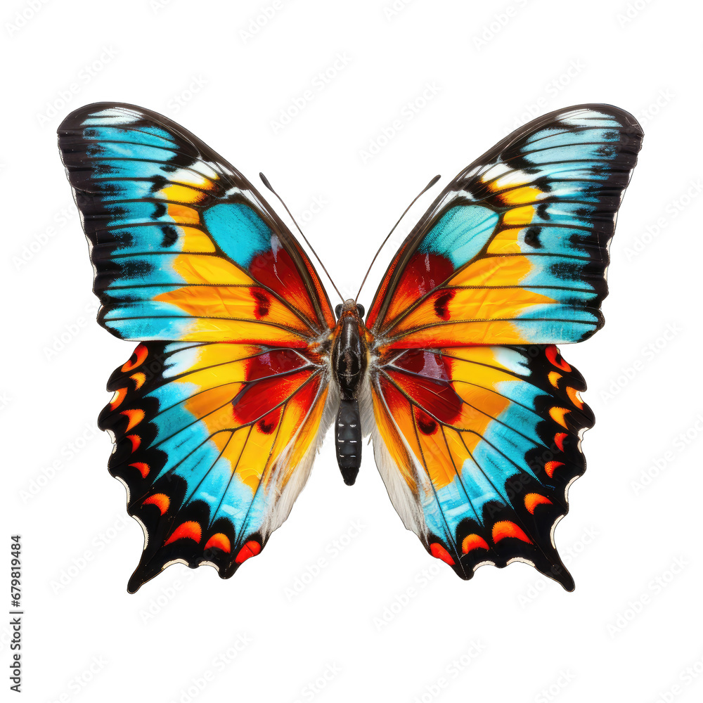 Bright butterfly isolated on transparent and white background. PNG transparent Bright butterfly isolated on transparent and white background. PNG transparent