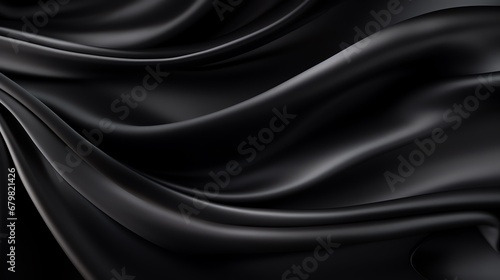 a black fabric with folds
